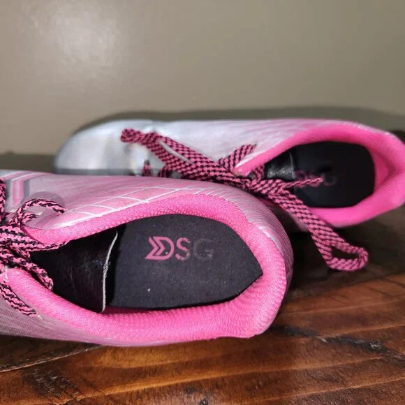 DSG Pink and Silver Soccer Cleats  Girls Size 13 - Picture 10 of 15